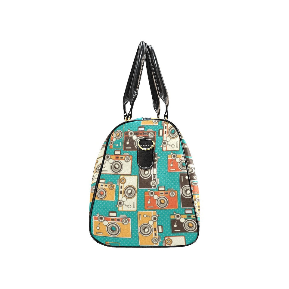 Camera Pattern Print Design 03 Travel Bag