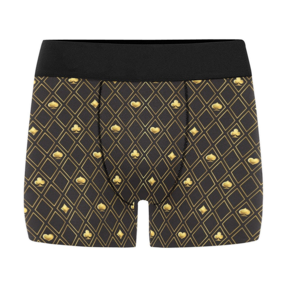 Casino Cards Suits Pattern Print Design 01 Men's All Over Print Boxer Briefs Men's Underwear