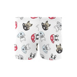 French bulldog cup paw pattern Men's Swimming Trunks