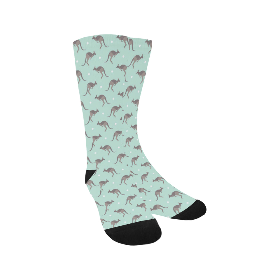 Kangaroo pattern background Crew Socks