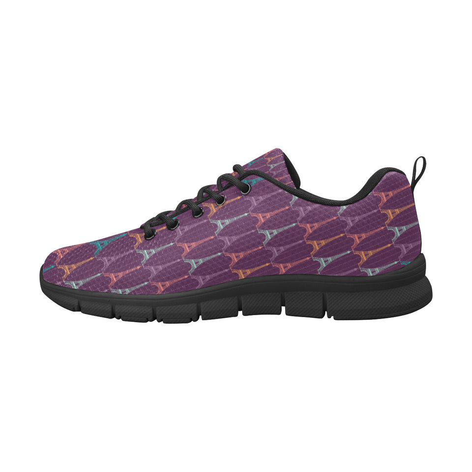 Eiffel Tower Pattern Print Design 05 Women's Sneaker Shoes