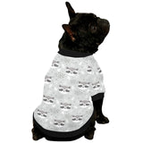 Cute raccoons leaves dot All Over Print Pet Dog Round Neck Fuzzy Shirt