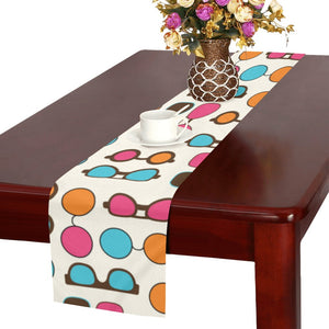 Sun Glasses Pattern Print Design 03 Table Runner