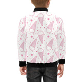 Hand drawn ice cream pattern Kids' Boys' Girls' Bomber Jacket