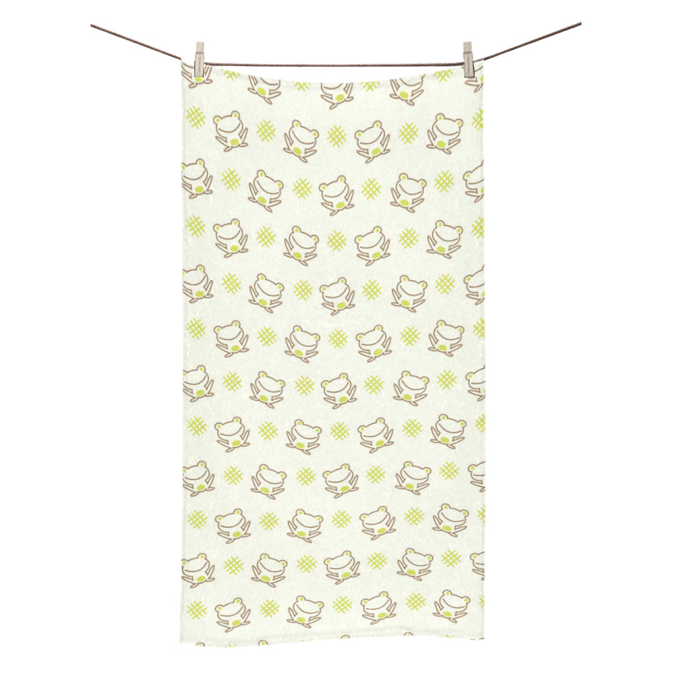 Cute cartoon frog baby pattern Bath Towel