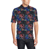 Octopus sea wave tropical fishe pattern Men's All Over Print Polo Shirt