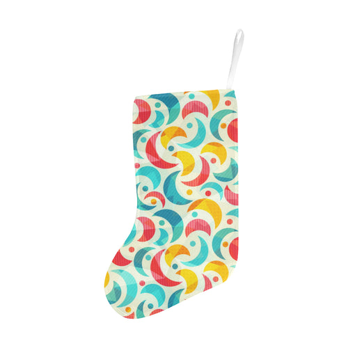 Colorful moon pattern Christmas Stocking