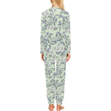 hand drawn blueberry pattern Women's All Over Print Pajama Set