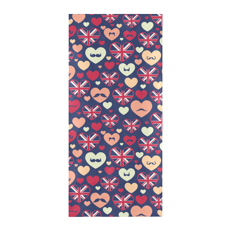 British Pattern Print Design 02 Beach Towel