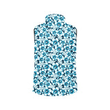 Hibiscus Pattern Print Design 04 Men's Padded Vest