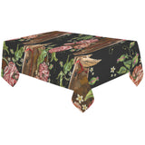 Horse head wild roses pattern Tablecloth