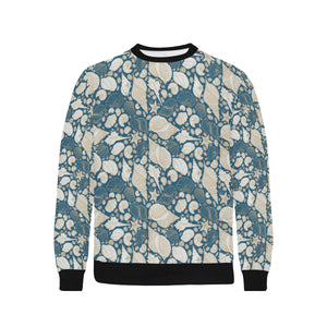 Sea turtle Polynesian Tribal design pattern Men's Crew Neck Sweatshirt