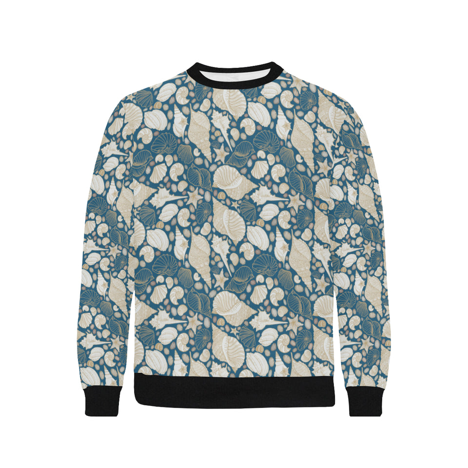 Sea turtle Polynesian Tribal design pattern Men's Crew Neck Sweatshirt