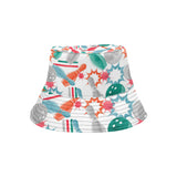 Watercolor bowling pattern Unisex Bucket Hat