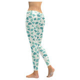 Green ginkgo leaves pattern Women's Legging Fulfilled In US