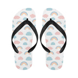 Cute rainbow clound pattern Unisex Flip Flops