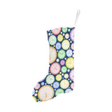 Colorful clock background Christmas Stocking