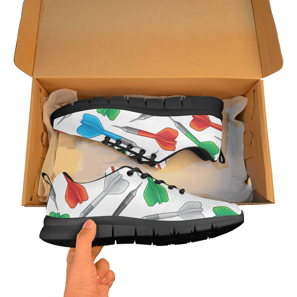 Darts Pattern Print Design 03 Men's Breathable Sneakers ( Model 055)