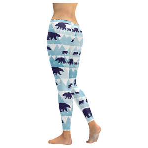 polar bear winter snow pattern Women's Legging Fulfilled In US