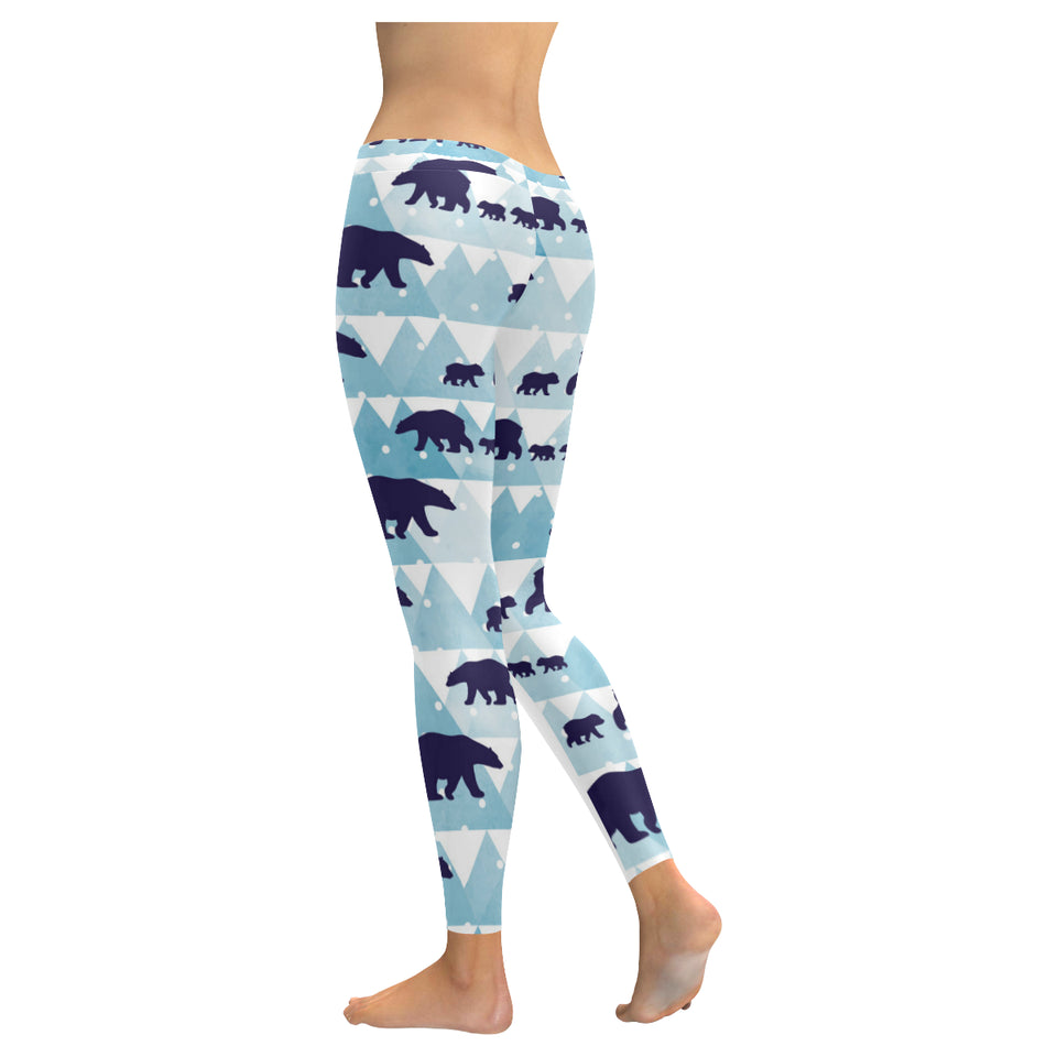polar bear winter snow pattern Women's Legging Fulfilled In US
