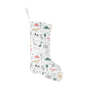 Cute cartoon dinosaurs tree pattern Christmas Stocking