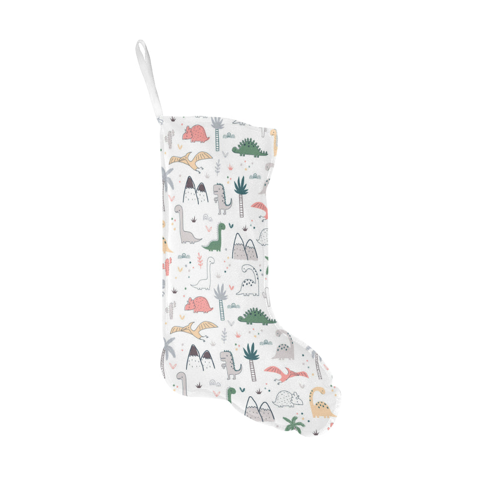 Cute cartoon dinosaurs tree pattern Christmas Stocking