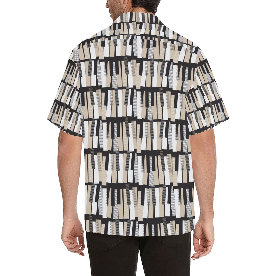 Piano Pattern Print Design 04 Men's All Over Print Hawaiian Shirt (Model T58)
