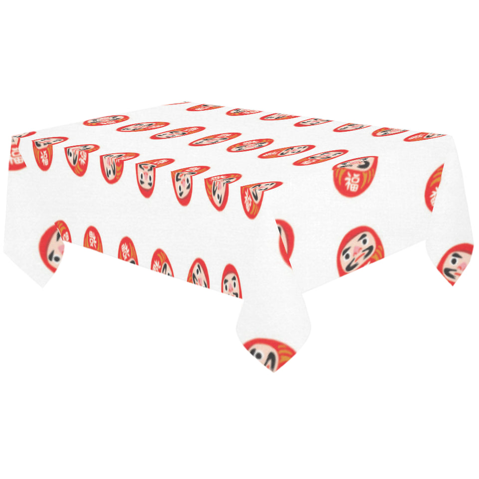 Daruma japanese wooden doll pattern Tablecloth