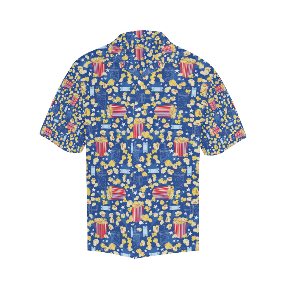 Popcorn Pattern Print Design 01 Men's All Over Print Hawaiian Shirt (Model T58)