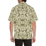 Light Green camouflage pattern Men's All Over Print Hawaiian Shirt