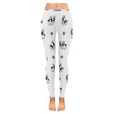 Cute french bulldog paw pattern Women's Legging Fulfilled In US