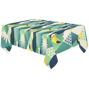 Toucan tropical leaves design pattern Tablecloth