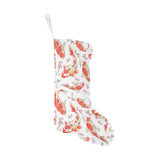 Watercolor Koi Fish Carp Fish pattern Christmas Stocking