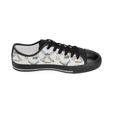 windmill pattern Kids' Boys' Girls' Low Top Canvas Shoes Black