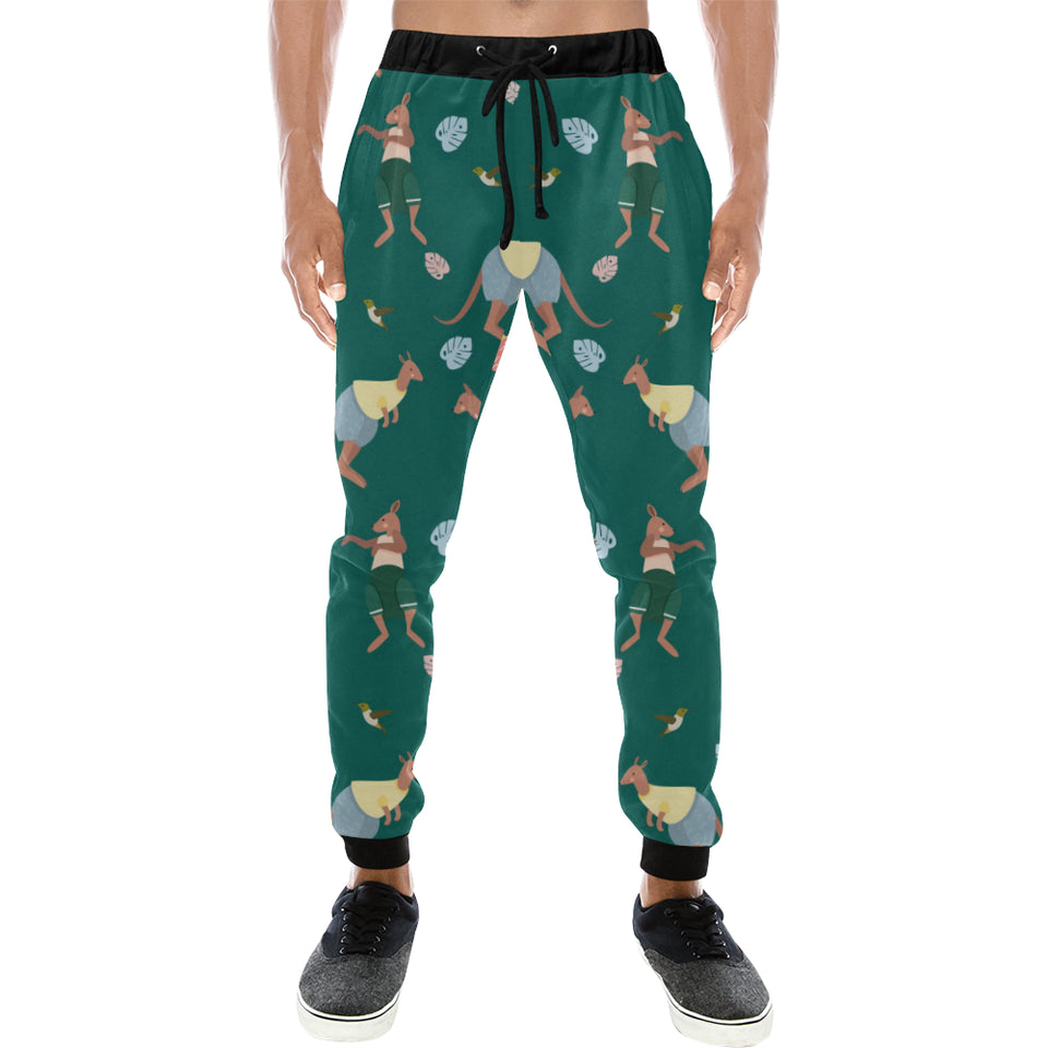 Kangaroo leaves pattern Unisex Casual Sweatpants