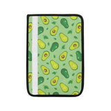 Avocado pattern green background Car Seat Belt Cover