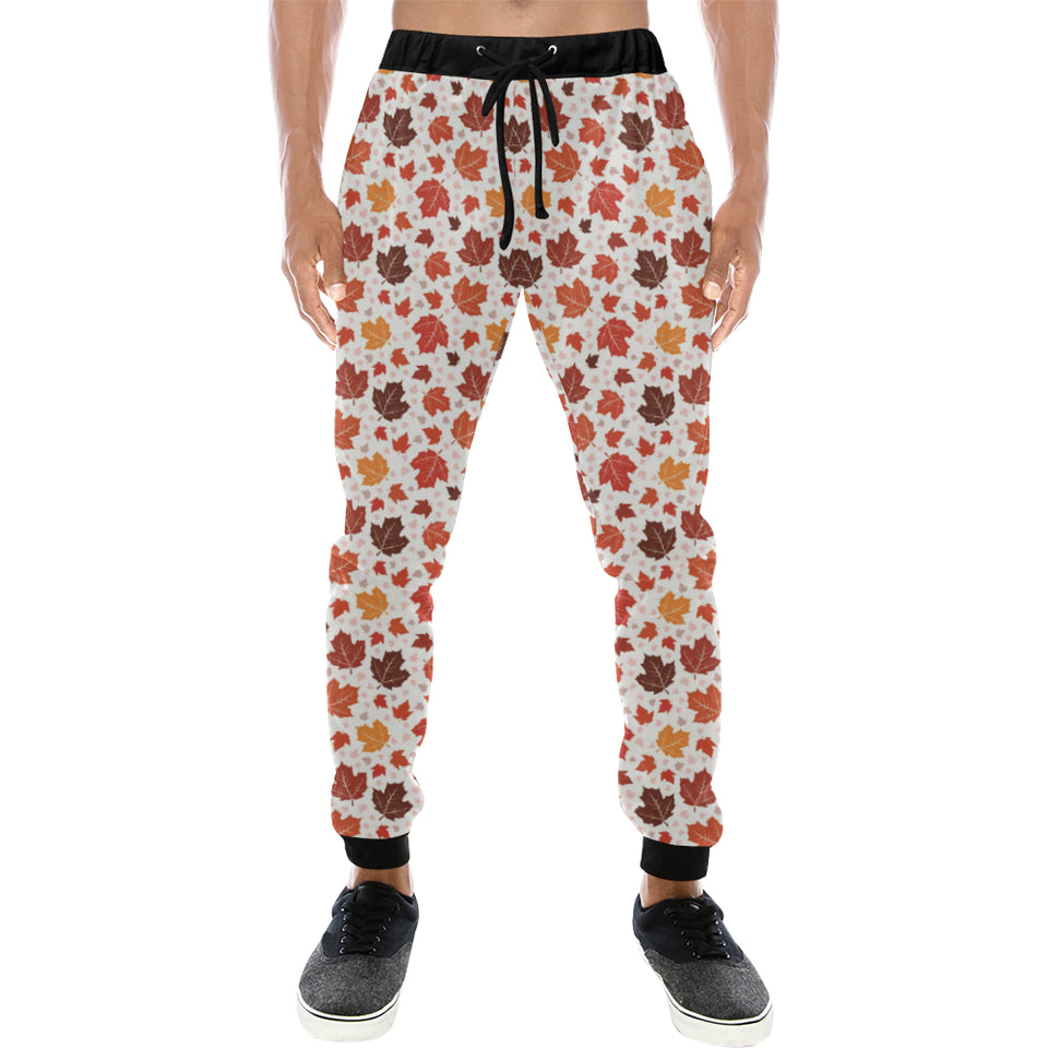 Colorful Maple Leaf pattern Unisex Casual Sweatpants