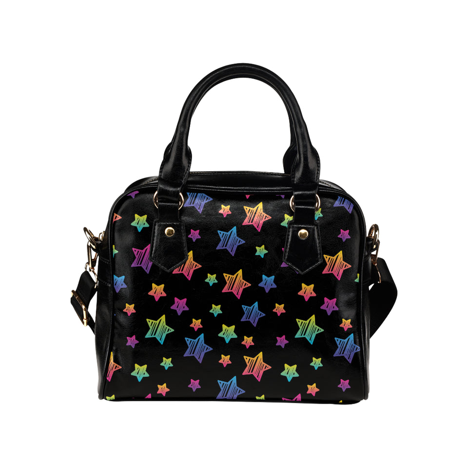 Colorful star pattern Shoulder Handbag