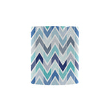 zigzag  chevron blue pattern Morphing Mug Heat Changing Mug