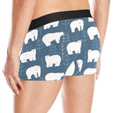polar bear mother her child pattern Men's All Over Print Boxer Briefs Men's Underwear