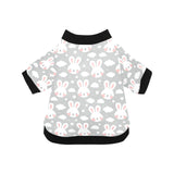 Rabbit cloud Pattern All Over Print Pet Dog Round Neck Fuzzy Shirt