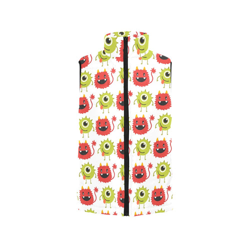 Alien Pattern Print Design 05 Men's Padded Vest
