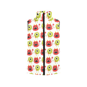 Alien Pattern Print Design 05 Men's Padded Vest