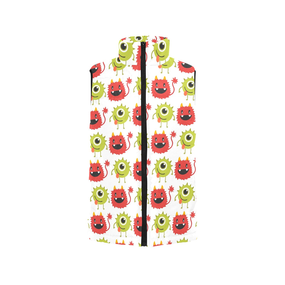 Alien Pattern Print Design 05 Men's Padded Vest