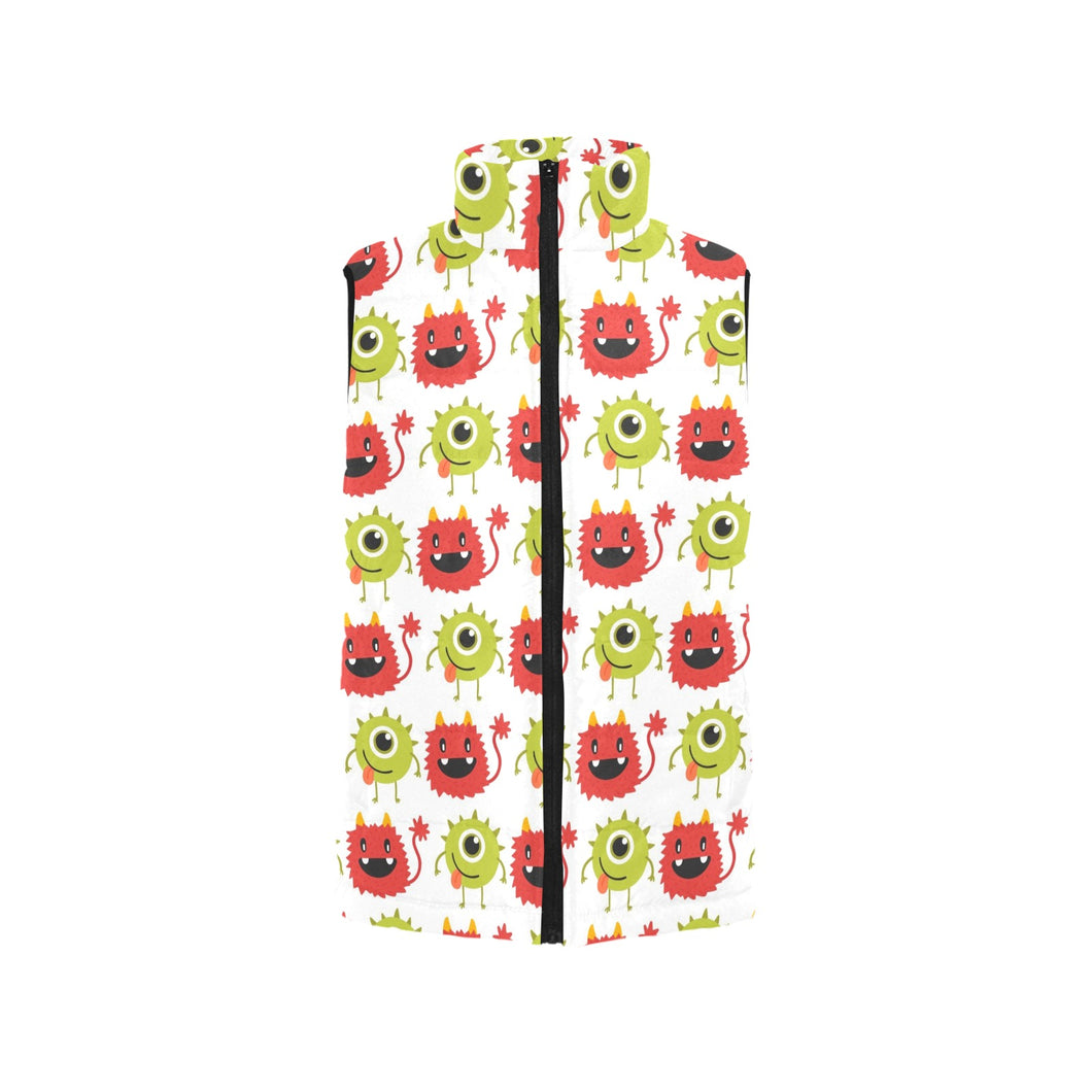 Alien Pattern Print Design 05 Men's Padded Vest