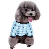 Stingray Pattern Print Design 03 All Over Print Pet Dog Round Neck Fuzzy Shirt