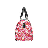 Lips Pattern Print Design 01 Travel Bag