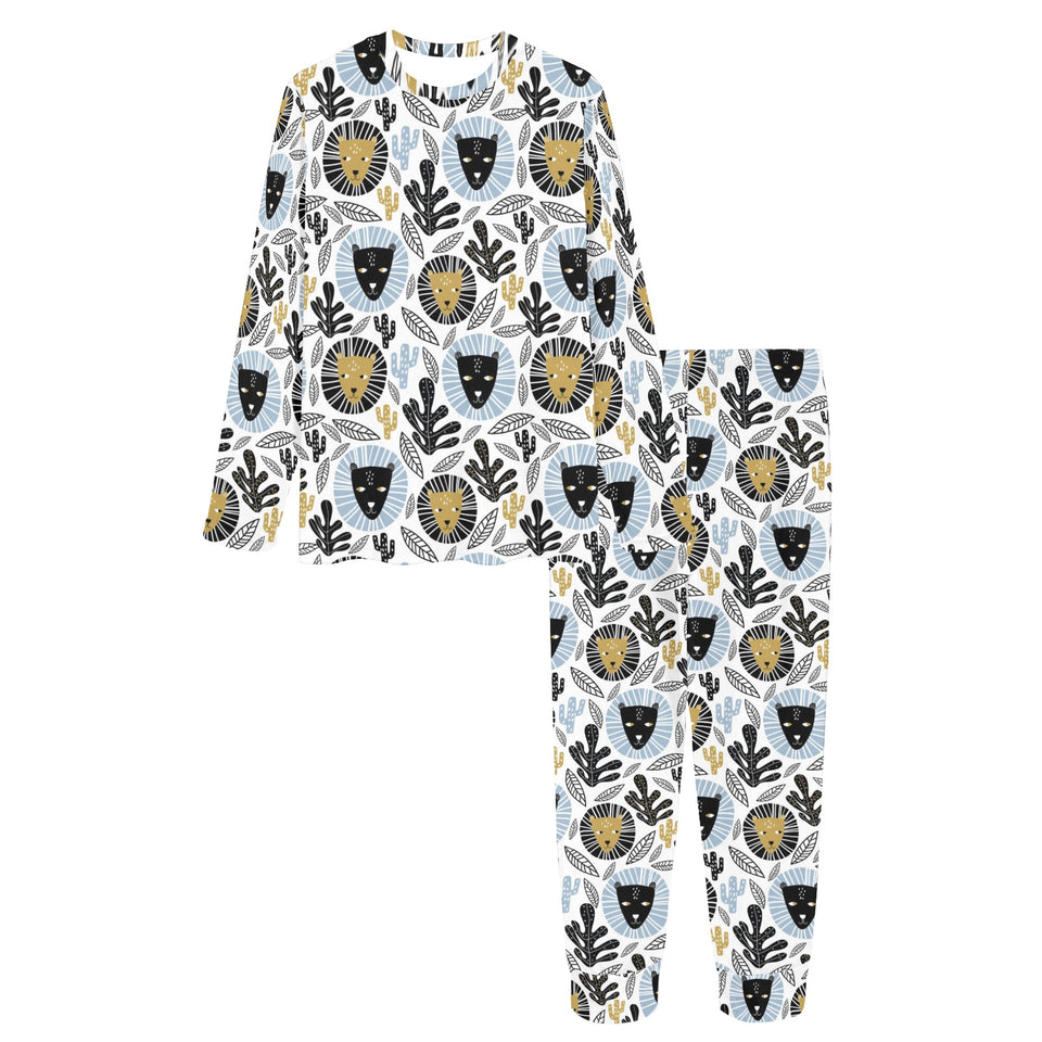 Lion Pattern Print Design 05 Women's All Over Print Pajama Set