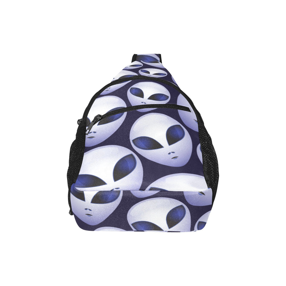 Alien Pattern Print Design 01 All Over Print Chest Bag