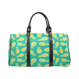 Pineapples pattern green background Travel Bag